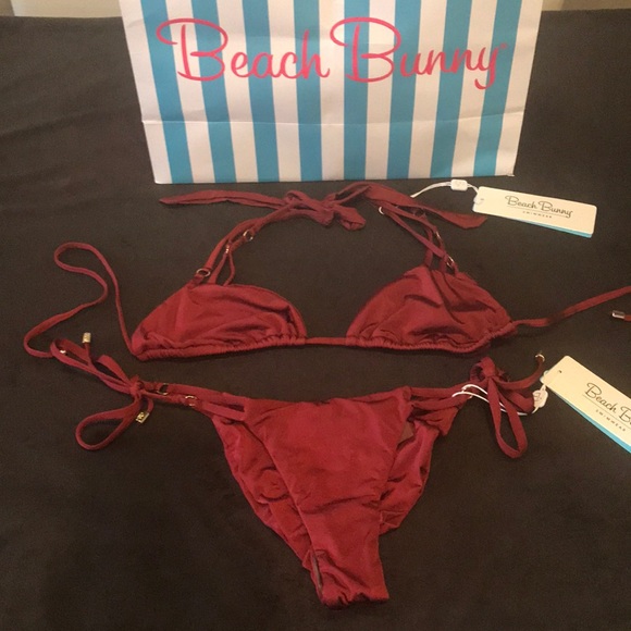 🖤 SOLD🖤NWT Beach Bunny Limited Edition Bikini L - Picture 1 of 4